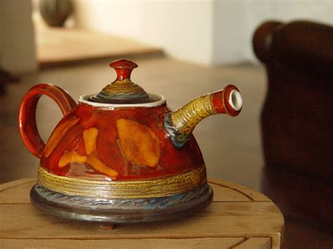 Handmade Pottery Teapot Rustic Wedding T Ceramic Teapot Unique