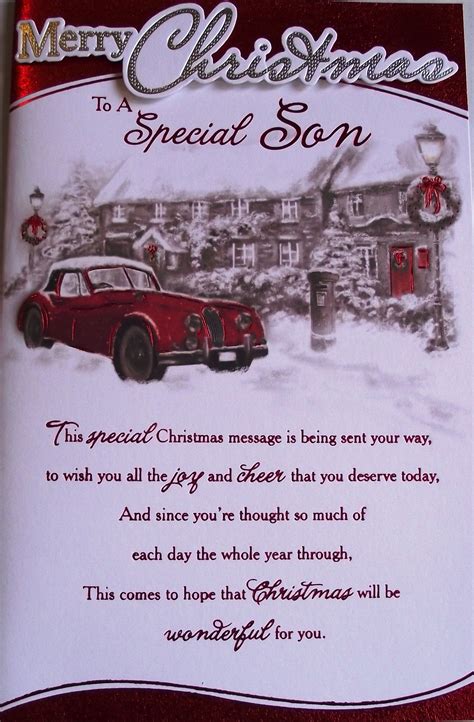 Vintage Car Christmas Card To A Special Son Can Be Found At Ukpapye