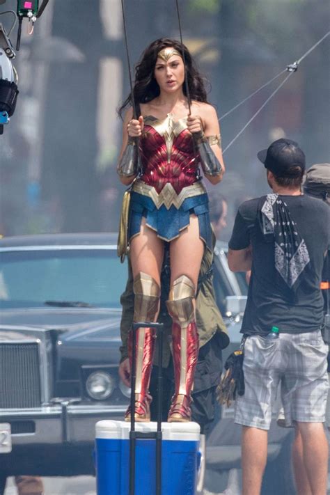 Gal Gadot Filming An Action Sequence For ‘wonder Woman 1984’ In Washington Gotceleb