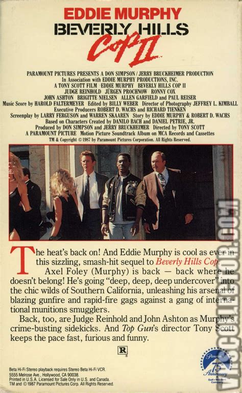 When beverly hills cop ii was made, eddie murphy was one of the biggest stars in hollywood, and it's easy to see why. Beverly Hills Cop II | VHSCollector.com