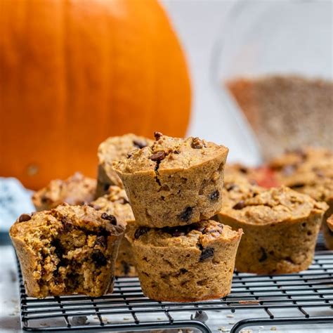 Chocolate Chip Pumpkin Spice Muffins For Healthy Holiday Treats