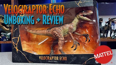 Amber Collection Velociraptor Echo Unboxing Review Mattel Jurassic World Youtube