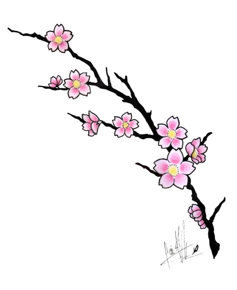 Cherry Blossom Tattoo Design By Caiojhonson On Deviantart