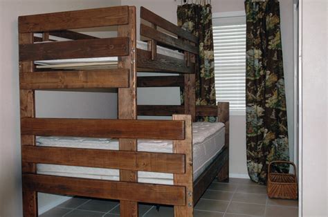 Woodwork Built In Bunk Bed Plans Twin Over Full Pdf Plans