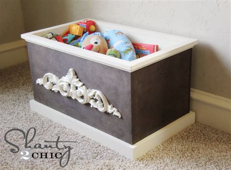 Making a small toy chest. DIY Wood Toy Box or Blanket Box - Shanty 2 Chic