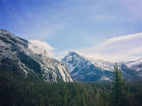 Hd Wallpaper Clouds Daylight Fog Forest Glacier High Hike Hill