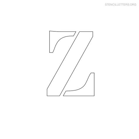 Stencil Letters Z Printable Free Z Stencils Stencil Letters Org