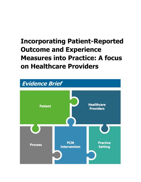 Pdf Incorporating Patient Reported Outcome And Experience Measures