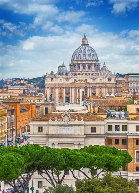 Rome City Vatican Skyline View Editorial Photography Image Of