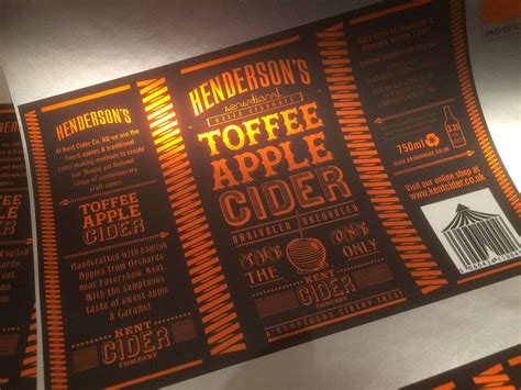 Hendersons Cider Redesign Dieline Design Branding And Packaging