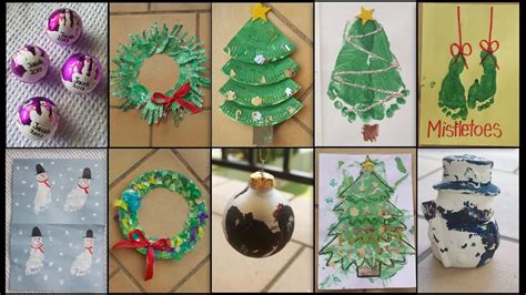 10 Christmas Crafts For Toddlers Youtube