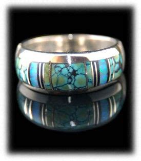 American manufacturers and suppliers of wedding from around the world. Navajo hand inlaid Sterling Silver Ring Band with top ...