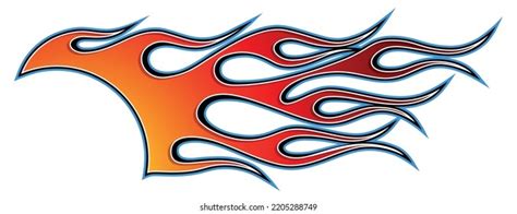 Racing Car Sticker Tribal Flame Car Stock Vector Royalty Free 2205288749 Shutterstock