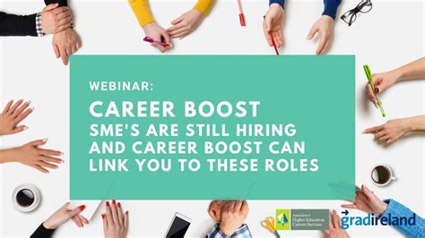 Career Boost Webinar Smes Are Still Hiring And Career Boost Can Link