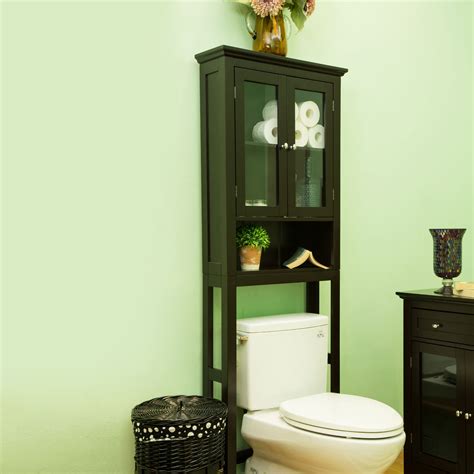 You'll receive email and feed alerts when new items arrive. Glitzhome Bathroom Wooden Over the Toilet Storage Cabinet ...