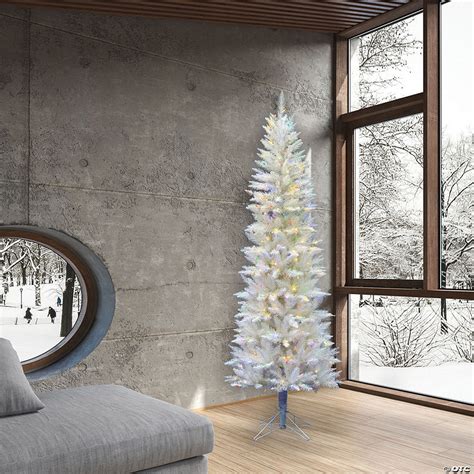 Vickerman 75 Sparkle White Spruce Pencil Artificial Christmas Tree