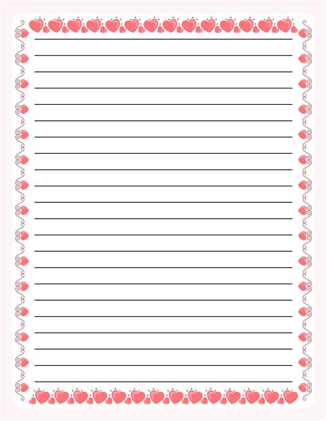 8 Best Printable Lined Stationery 59d