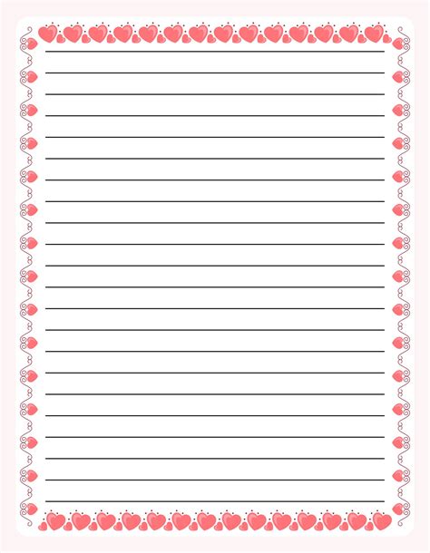 Lined Stationery 10 Free Pdf Printables Printablee