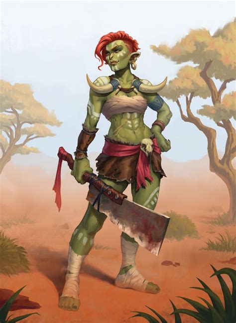 Orc Girls — Female Orc By Igor Mota In 2020 Female Orc Character Art