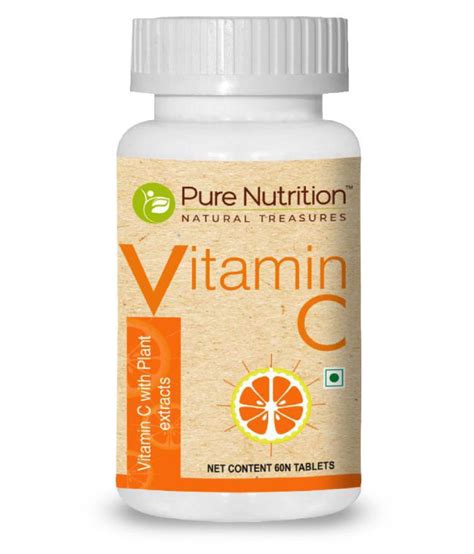 Vitamin c and zinc play important roles in nutrition, immune defence and maintenance of health. Pure Nutrition Vitamin C-60 tablets 1250 mg Vitamins ...