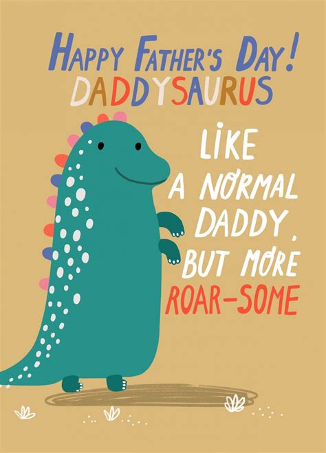 happy father s day daddysaurus card scribbler