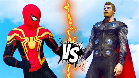 Spider Man Vs Thor Epic Battle Youtube