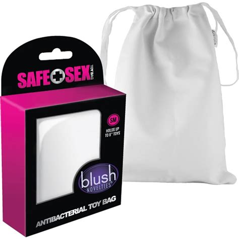 Safe Sex Antibacterial Toy Storage Bags White At 64ten