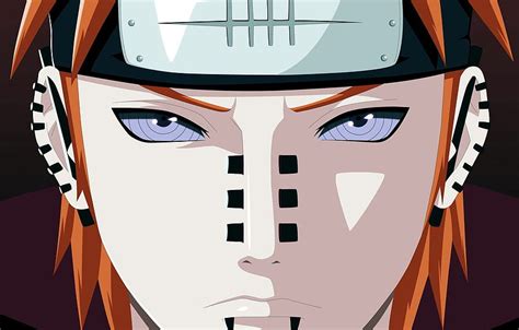 Naruto Man Face Sharingan Evil Akatsuki Piercing Yahiko Pain Hd