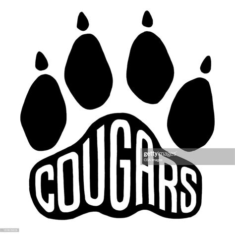 Cougars Paw Print Illustration Getty Images