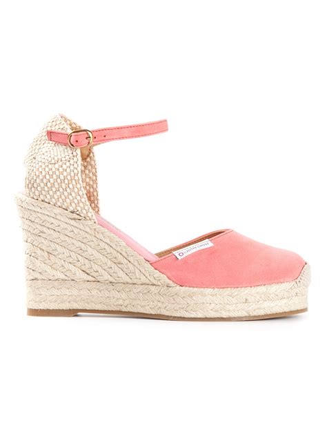 Lyst Lautre Chose Wedge Espadrilles In Pink