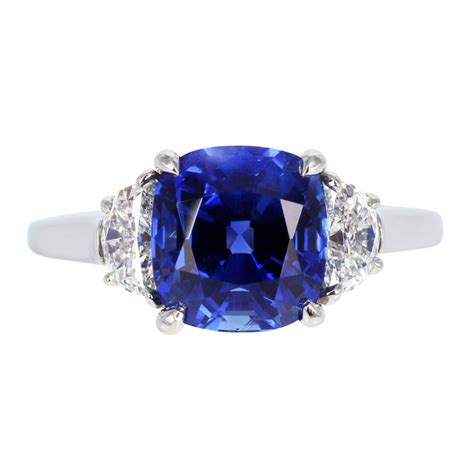 Tiffany And Co No Heat Sapphire Ring At 1stdibs