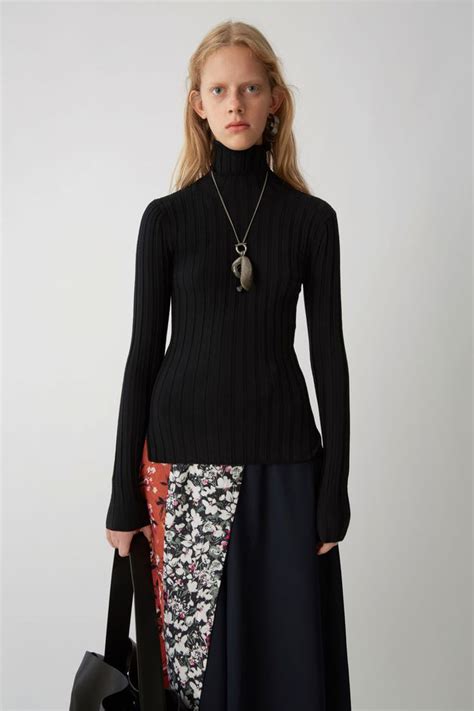 Ready To Wear Corina Merino Black 375x Sweaters For Women Ribbed