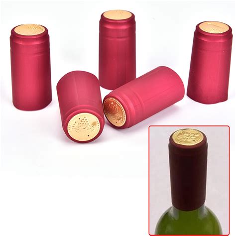 ☑️ 10pcs Wine Bottle Cover Wine Bottle Seal Accessories Pvc Heat Shrink