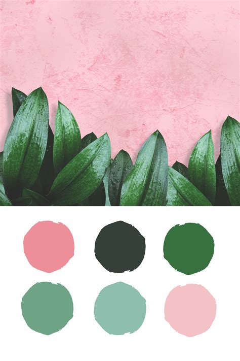 Summer Blush And Green Color Palette Inspiration By Ashley Furniture