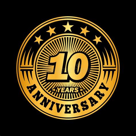 10 Years Anniversary Celebration 10th Anniversary Logo Design Ten
