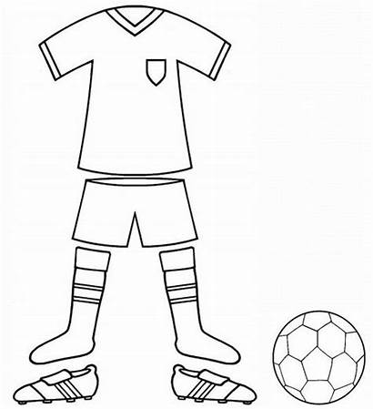 Football Colouring Kit Pages Coloring Uniform Sports