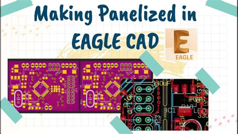 How To Panelized In Eagle Pcb With V Mouse And V Cut Youtube