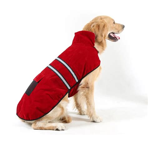 Venxuis Reflective Pet Large Dog Jackets Winter Warm Dog Coat Thicken