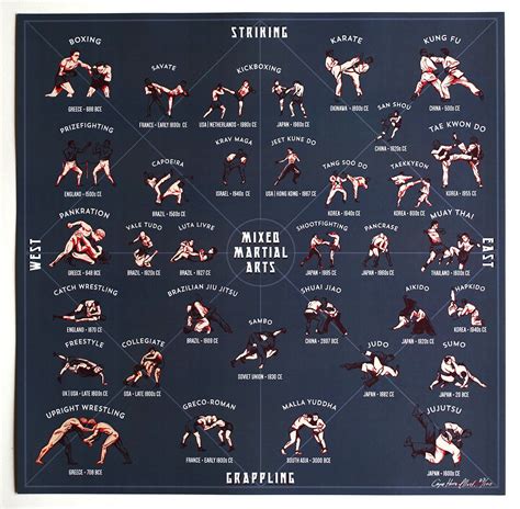 Mixed Martial Arts A Style Guide Print Martial Arts