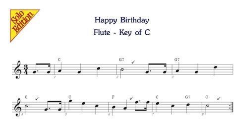 Free Sheet Music For The Flute Happy Birthday Andrew Scott Music