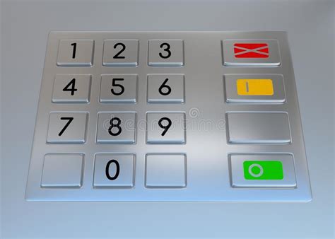 It can also be used to withdraw cash through the atm machine. Atm Machine Keypad Stock Illustration - Image: 55143310