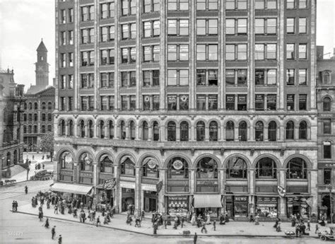 1909 Majestic Building From Detroit Opera House With Servself