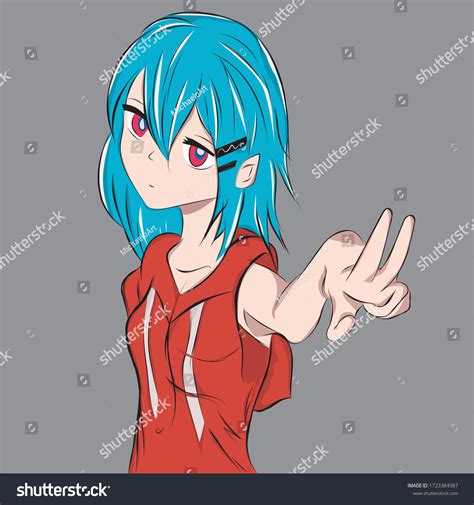 Light Blue Hair Anime Girl What Is The Personality Type Of Blue