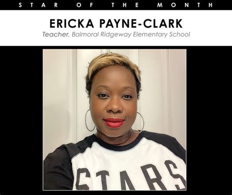 June 2022 Star Of The Month Ericka Payne Clark