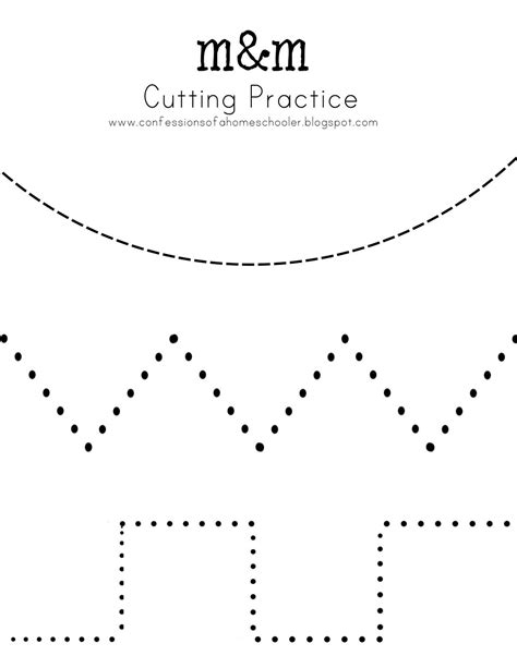 Printable Cutting Worksheets