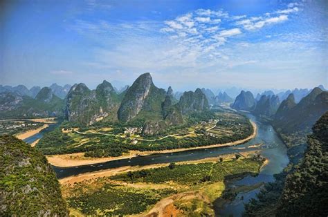 Lijiang River Guilin China Karst Topography Is A Geological