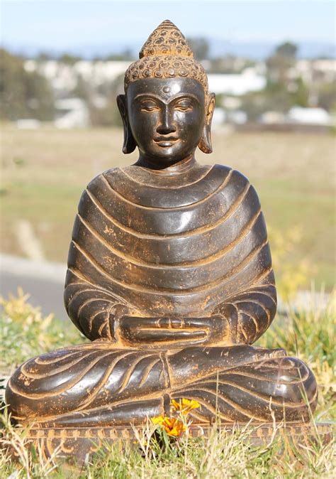 Sold Stone Meditating Garden Buddha Statue 22 105ls480 Hindu Gods