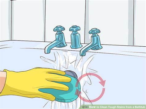 This will help the simple green penetrate dirt and grime. 3 Ways to Clean Tough Stains from a Bathtub - wikiHow
