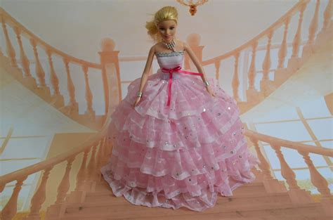 Case For Barbie Doll Clothes Princess Dress Deluxe Trailing Wedding