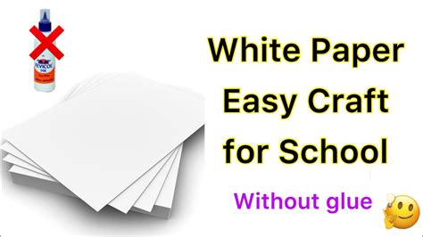 No Glue Paper Craft White Paper Crafts Without Glue Bts Diy Paper